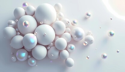 white bubbles