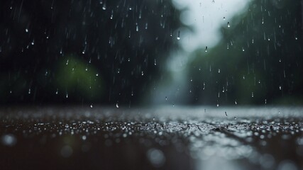 4K Rainy Minimalist Background Wallpaper, FHD Desktop Wallpaper
