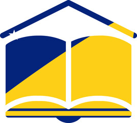 Tokelau flag on Book with symbol icon