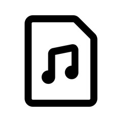 music file line icon