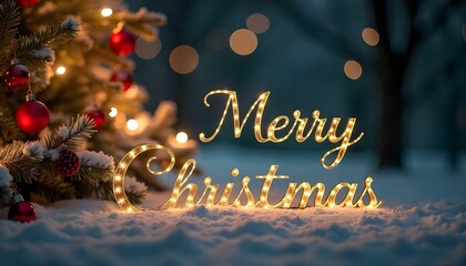 Merry Christmas background backdrop banner poster with copy space