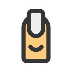 finger outline fill icon