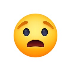 Fototapeta premium Fearful Face Emoji 