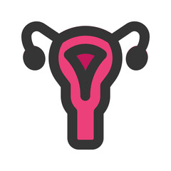 uterus outline fill icon