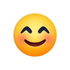 Fototapeta premium Smiling Face with Smiling Eyes Emoji 