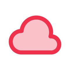 cloud outline fill icon