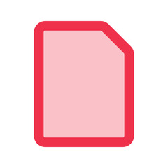 document outline fill icon