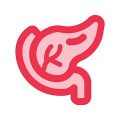pancreas outline fill icon