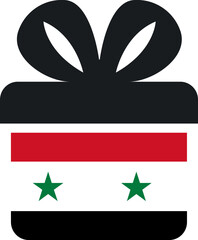 Syria Flag on Gift Icon
