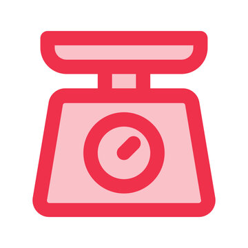 recommend clip art: weight scale outline fill icon