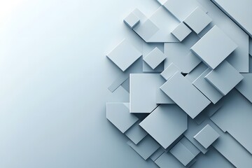 Obraz premium Modern Digital Presentation Background in Soft Blue