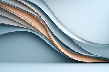 Modern Abstract Background with Flowing Waves