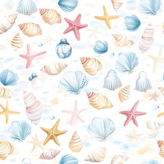 Obraz premium Explore the beauty of seashell patterns