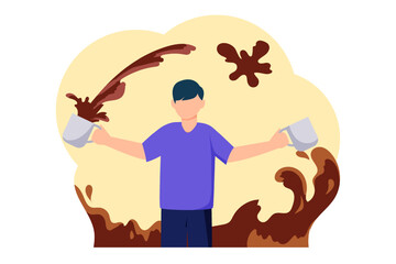 World Chocolate Day Flat Design Illustration