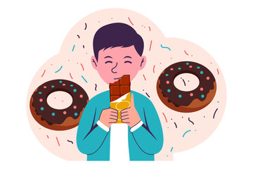 World Chocolate Day Flat Design Illustration