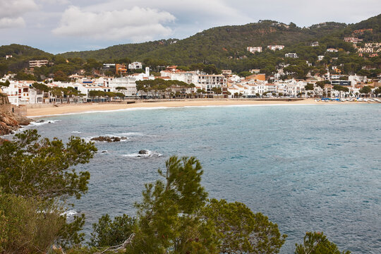 Picturesque mediterranean village of Llansa. Costa Brava. Girona, Catalonia. Spain