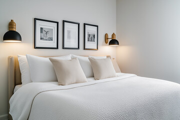 Interior modern decor bedroom interior