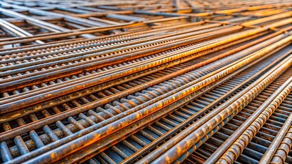 Reinforcement steel bar for building armature , construction, metal, industry, strength, reinforcement, structure