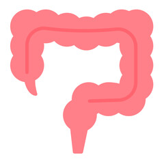 Large Intestine icon vector image. Can be used for Human Anatomy.