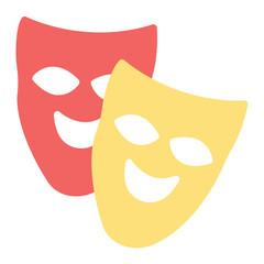 Italian Opera Mask icon vector image. Can be used for Italy.