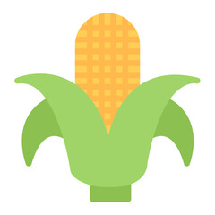 Corn on the Cob icon vector image. Can be used for Festa Junina.