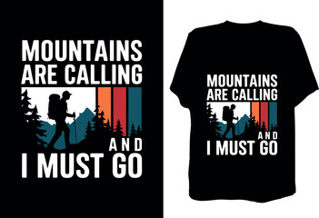 Hiking t shirt design print on demand