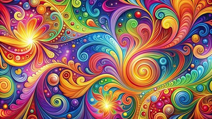 Vibrant and abstract background with colorful swirls and patterns, colorful, abstract, vibrant, background, swirls, patterns