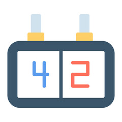 Online Scoreboard icon vector image. Can be used for Rugby.