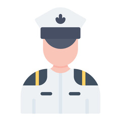 Captain icon vector image. Can be used for Ocean.