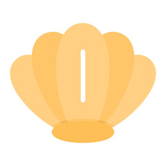 Clam icon vector image. Can be used for Ocean.