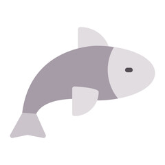 Obraz premium Fish icon vector image. Can be used for Ocean.