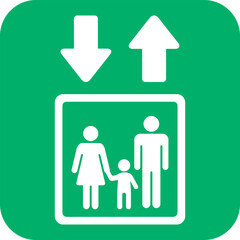 エレベーターのアイコン