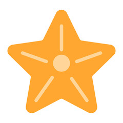 Starfish icon vector image. Can be used for Ocean.