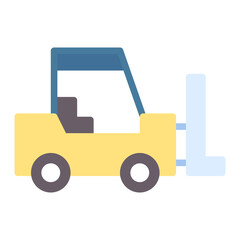 Forklift icon vector image. Can be used for Warehouse.