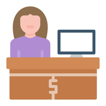 recommend clip art: Teller icon vector image. Can be used for Supermarket.