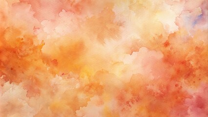 Warm watercolor texture in shades of orange, pink, and beige with hints of blue, perfect for creative projects, watercolor