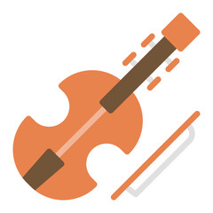 Violin icon vector image. Can be used for Instrument.