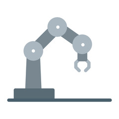 Industrial Robot icon vector image. Can be used for Manufacturing.