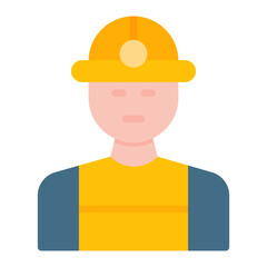 Male Engineer icon vector image. Can be used for Manufacturing.