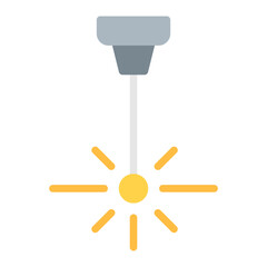 Laser Beam icon vector image. Can be used for Manufacturing.
