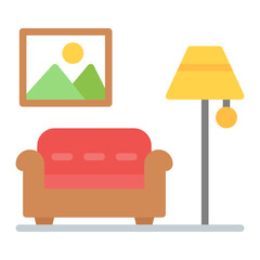 Furniture Design icon vector image. Can be used for Art and Craft Supplies.