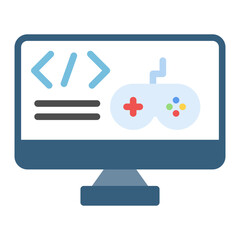 Game Design icon vector image. Can be used for Art and Craft Supplies.