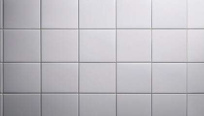 微かなツヤとグレーラインが引き立つシンプルな白いタイル