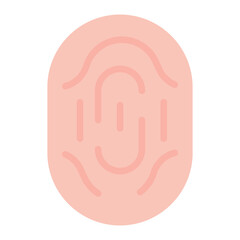 Thumb Print icon vector image. Can be used for Biometrics.