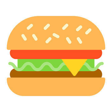 recommend clip art: Burger icon vector image. Can be used for Bowling.