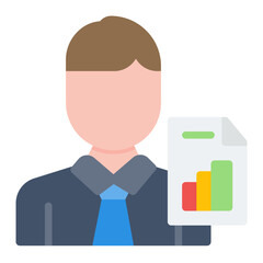 Business Analyst icon vector image. Can be used for Diversity.