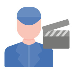 Film Director icon vector image. Can be used for Diversity.