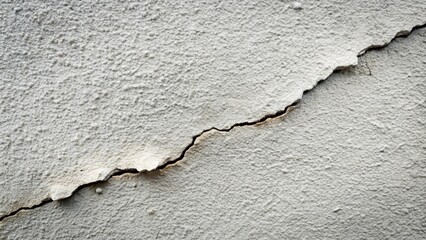 Fototapeta premium Close-up view of a textured crack wall in cement , cracked, rough, abstract, surface, background, weathered, old, grunge, decay