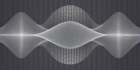 Extreme moire pattern with crossing gray waves creating intentional distortion effect, moire, pattern, design