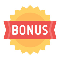 Bonus icon vector image. Can be used for Casino.